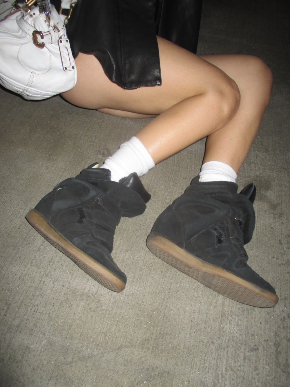 Authentic Isabel Marant wedge sneaker in black